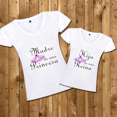 Camisetas Mama E Hija Madre De Una Princesa Mongoose Boutique