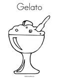 Download or print this amazing coloring page: Gelato Coloring Page - Twisty Noodle