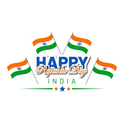 Happy Republic Day Text Png Vector Psd And Clipart With Transparent