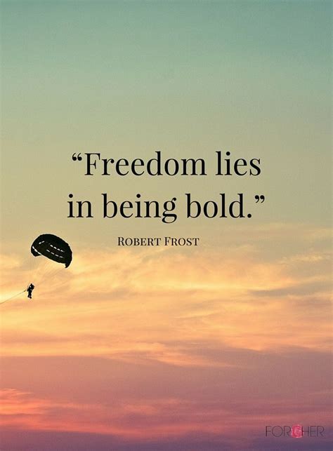 Robert Frost Quote Poetry Gift Freedom Lies In Being Bold PRINTED