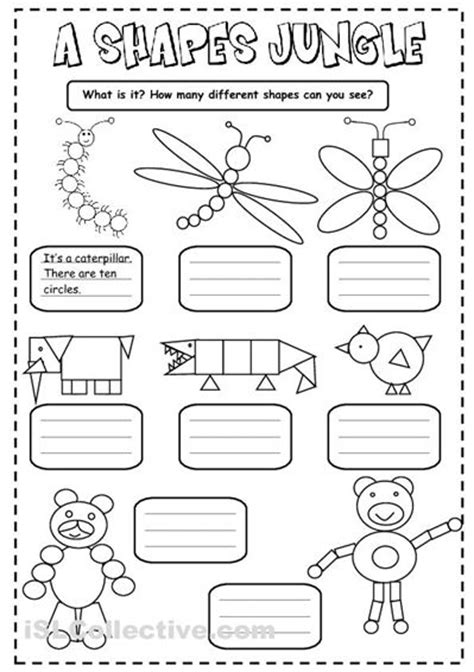 English worksheets and online activities. Shapes worksheet - Free ESL printable worksheets made by ...