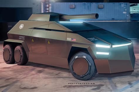 Armored Tesla Cybertruck Tank Is Ready For Combat Carbuzz