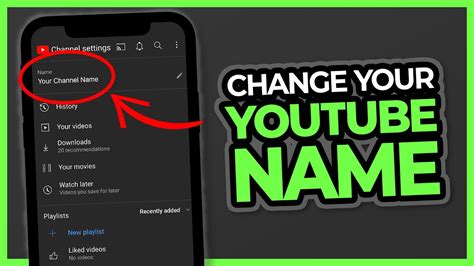 How To Change Your Youtube Channel Name On Phone Youtube