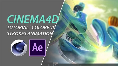 C4d Tutorial Animate Colorful Strokes Youtube