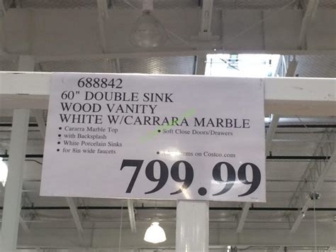 Check out all the best nest deals for black friday 2020, including the best offers on nest protect smoke detector, nest camera & more. Costco-688842-60-Double-Sink-Wood-Vanity-White-tag ...