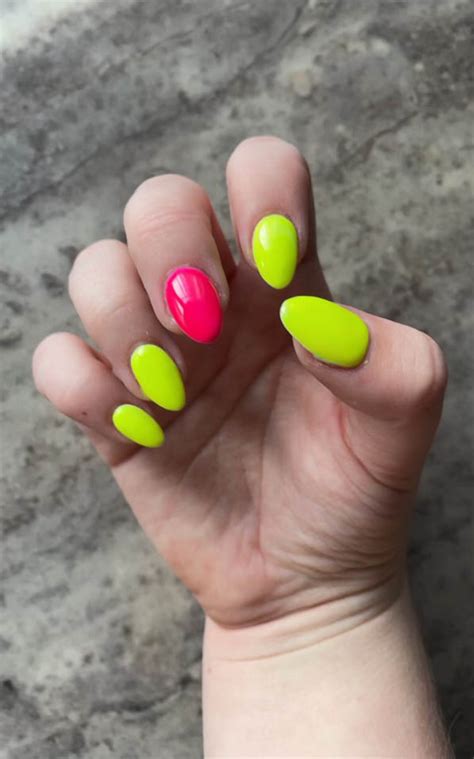 Neon Yellow And Pink Nails Design Vibrant Guide