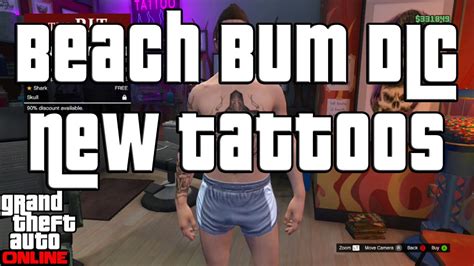 GTA 5 Online NEW TATTOOS Beach Bum DLC Pack YouTube