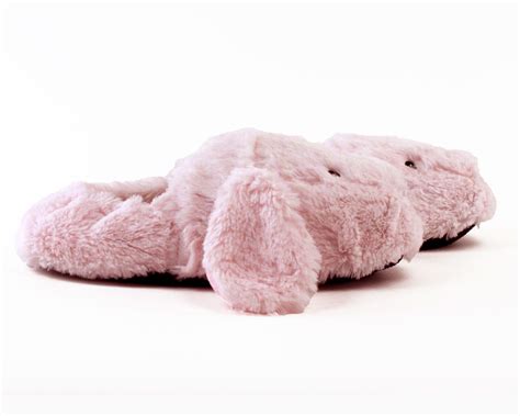 Cozy Pink Bunny Slippers Microwaveable Slippers