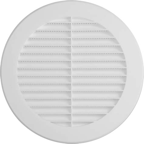 Vent Systems 6 Soffit Vent Cover White Round Air Vent Louver