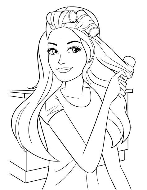 Click on the image you want to color, this will open page displaying large picture you selected. Barbie 31 - Coloringcolor.com