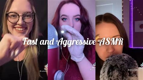 Fast And Aggressive ASMR For Tingles Tapping Scratching And Mouth Sounds TikTok Compilation