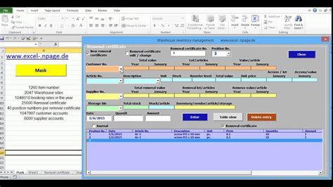 Choose and download your free inventory spreadsheet. Www.excel-.Npage.de Warehose Inventory Management ...