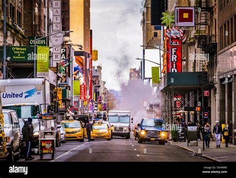 Typical New York City Street View Stock Photo Alamy