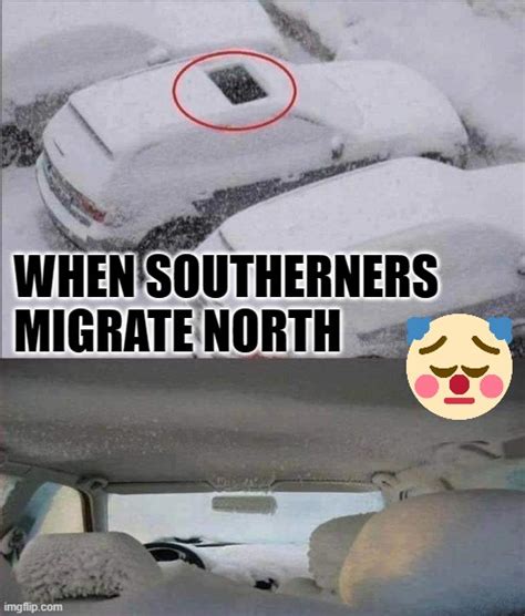 North South Snow Meme