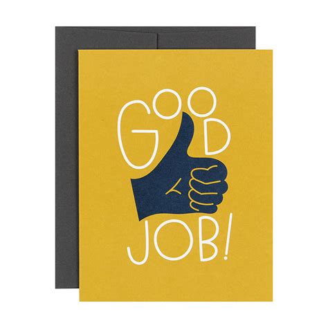Wholesaleinkedbrands Good Job Greeting Card
