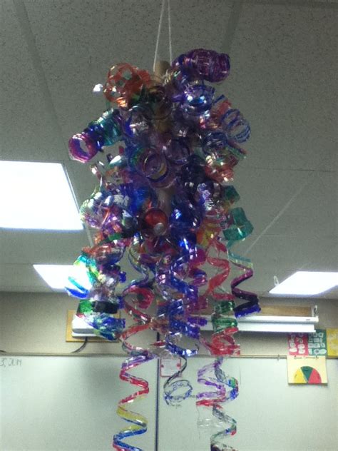 I Made This Chihuly Chandelier With My Grade Two Class This Week