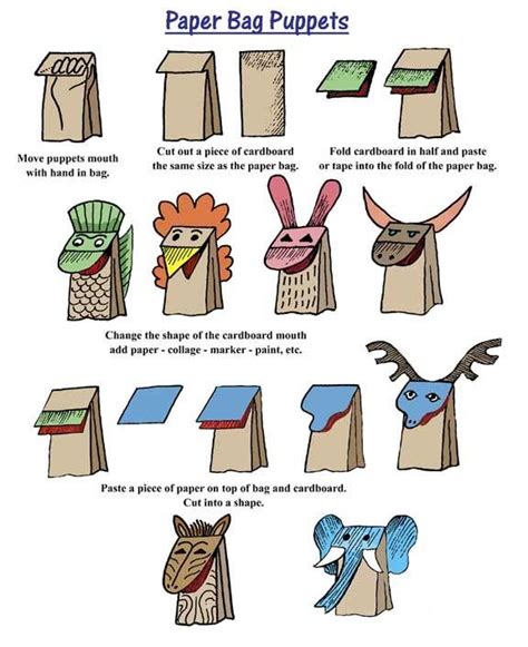 Free Paper Bag Puppet Printables Craft This Spooky Yet Adorable Paper