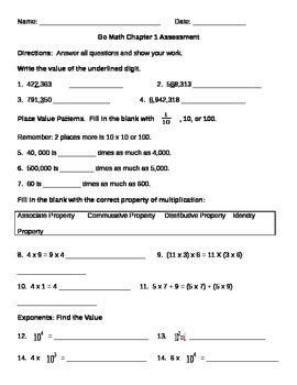 Copyright © houghton mifflin company. Go Math Grade 5 Chapter 4 Lesson 4.1 Answer Key + My PDF ...