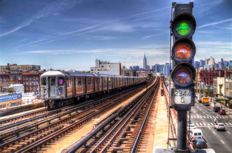 Wallpaper City Street Cityscape Sky Vehicle Skyline Train