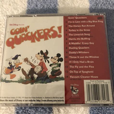 Walt Disney S Goin Quackers Starring Donald Duck Cd Brand New Ebay