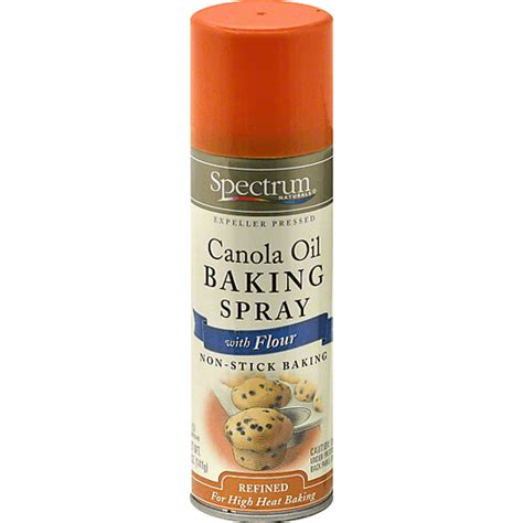 Spectrum Canola Oil With Flour Baking Spray Cooking Oils And Sprays