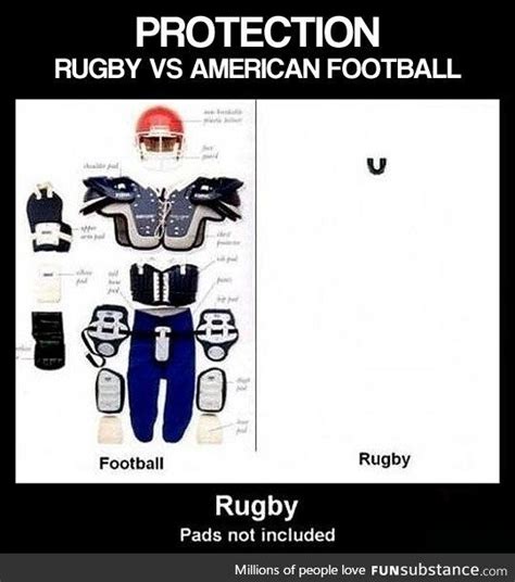 Rugby Vs American Football Funsubstance Rugby Rugby Sport Rugby