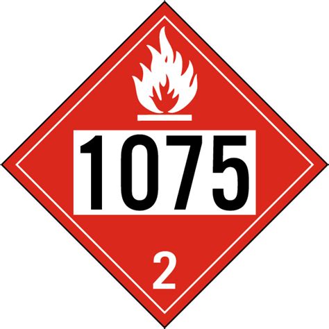 Un Flammable Gas Class Placard K By Safetysign Com