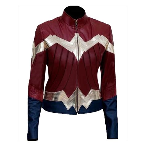 Wonder Woman Faux Leather Jacket Mready