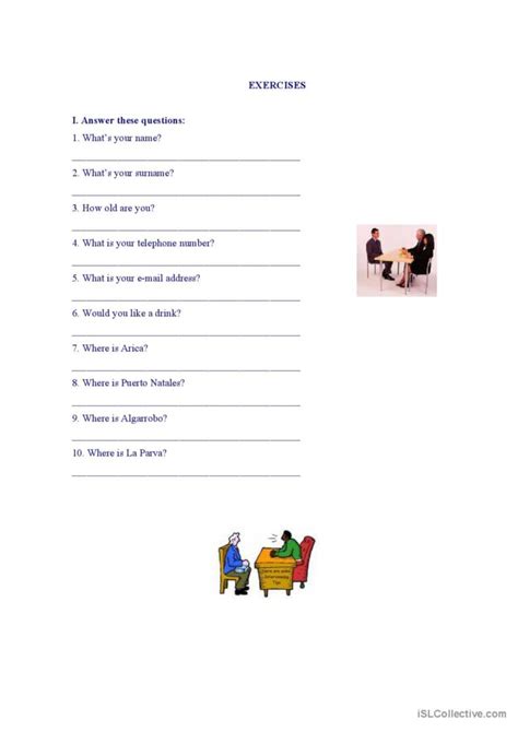 Personal Information English Esl Worksheets Pdf And Doc