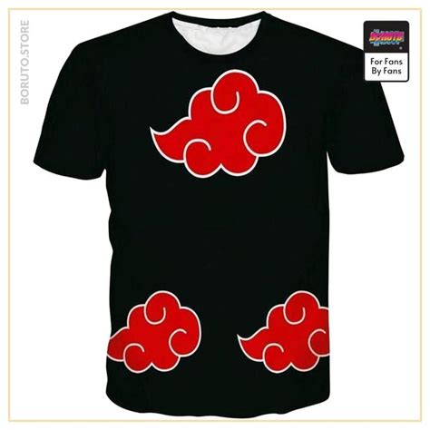Naruto T Shirts Naruto Akatsuki Cloud T Shirt Nrtm1907 Boruto Store