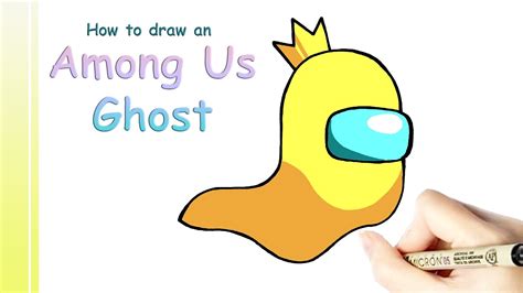 How To Draw Among Us Crown Hat How To Draw Among Us Ghost Among Us