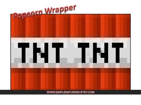 Minecraft Tnt Wrappers Printable New Concept