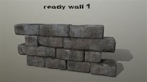 Wall Stone Cgtrader