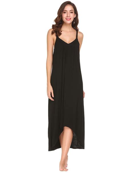 Sholdnut Womens Sleeveless Long Nightgown Summer Slip Night Dress