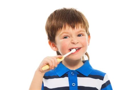 Little Boy Brushing Teeth — Stock Photo © Fs Stock 135631508