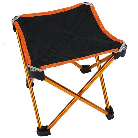 Camping Stool Folding Chairs Outdoor Fold Up Chairs Four Legs Portable