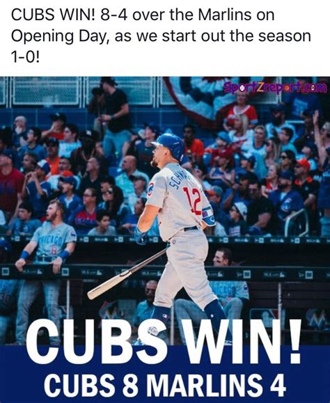 March 29 2018 Cubs Win Chicago Cubs Cubs