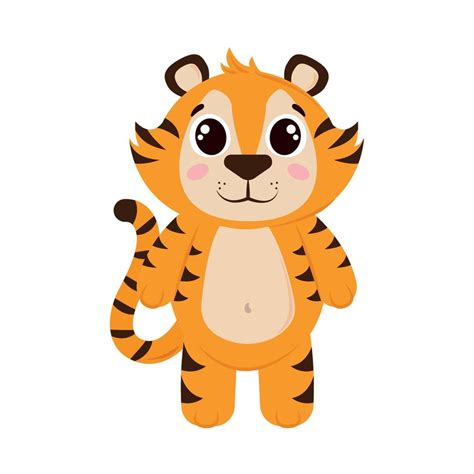 Cute Tiger Icon Vector Art At Vecteezy