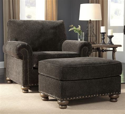 Ashley Signature Design Stracelen Transitional Chair And Ottoman With