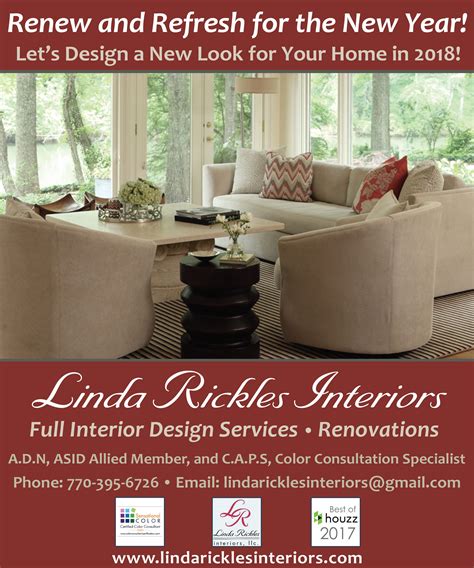 Ad Designed For Linda Rickles Interiors An Interior Design Firm In