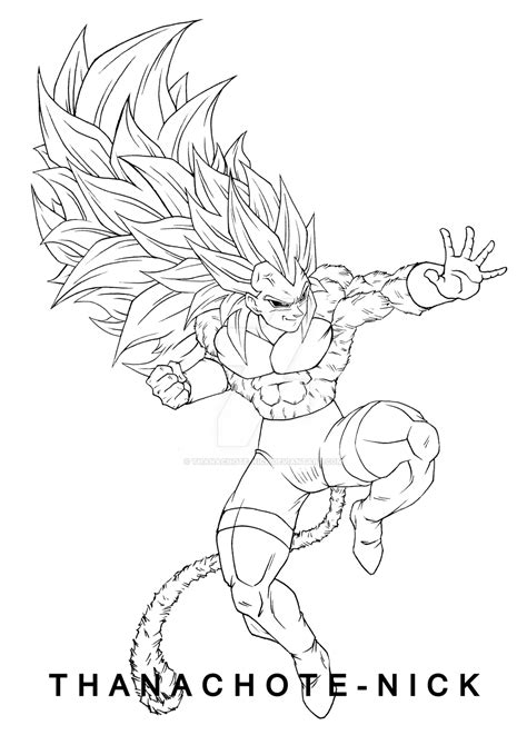 Ssj5 Goku Coloring Pages Coloring Earth