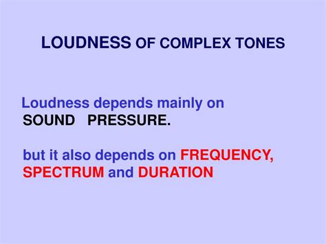Ppt Sound Pressure Power And Loudness Powerpoint Presentation Free