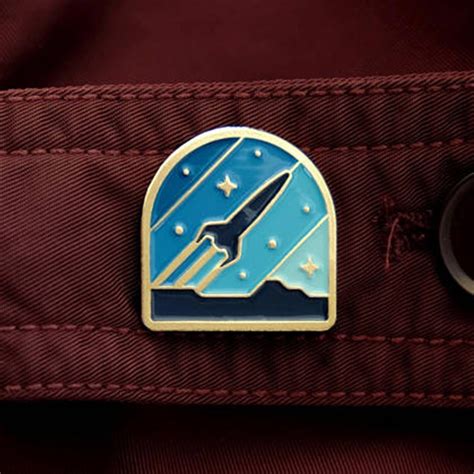 Buy Rocket Space Enamel Pin Badge From Reliable