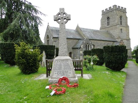 The War Memorial At Fornham St Martin © Adrian S Pye Cc By Sa20