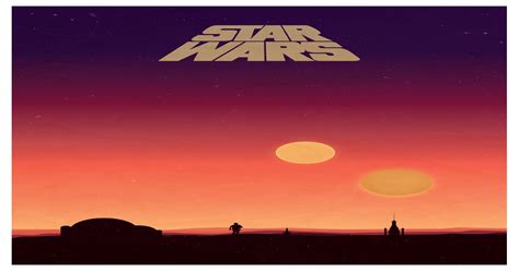 Star Wars Binary Sunset Poster I Made This One The Weekend Was Super