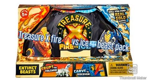 Treasure X Fire Vs Ice 🧊 Beast Pack Youtube