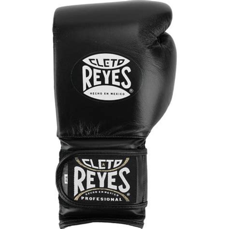 Cleto Reyes Hook And Loop Closure Training Gloves Black Professional Fight Gear