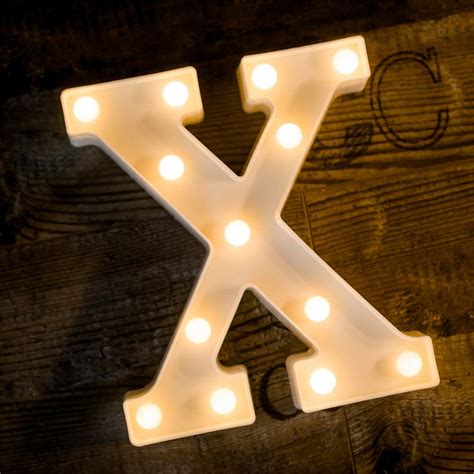 China Party Decoration LED Alphabet Letter X Light up Marquee Sign ...