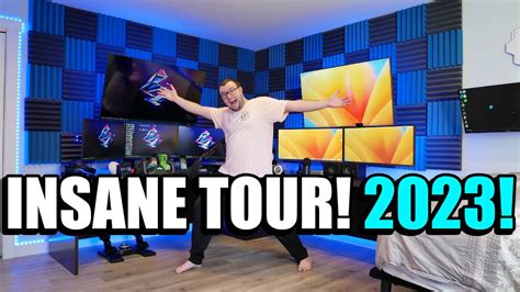 My Insane Gaming Bedroom Pc Workshop And Server Room Tour 2023 Youtube