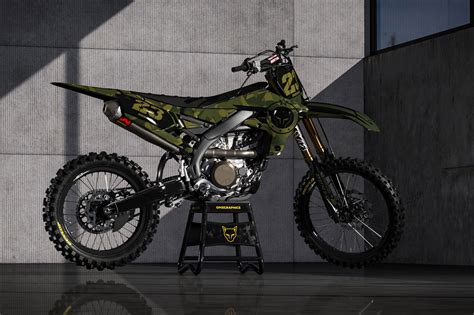 Yamaha Motocross Graphics Kit Army Camo Omxgraphics All Models